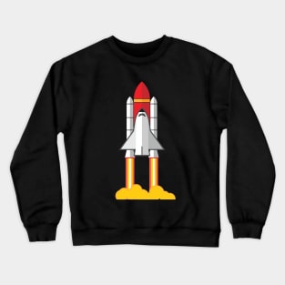 Rocket Space Shuttle Houston Crewneck Sweatshirt